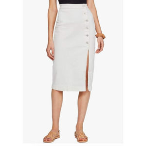 Free People Jasmine Button Midi Skirt